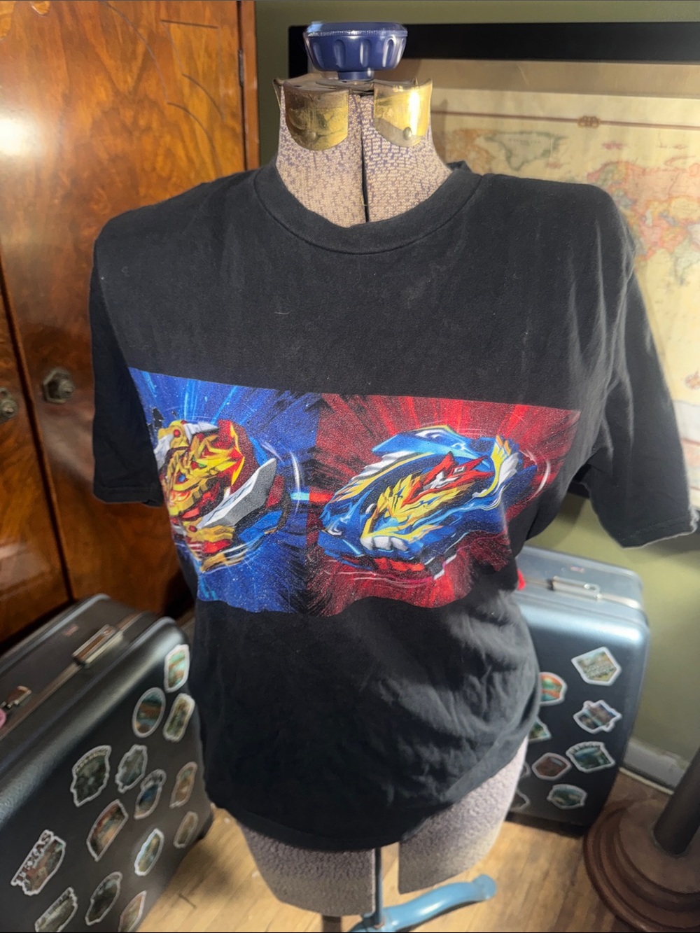 Beyblade Burst Turbo "Double Bey" Graphic Tee | Size Medium